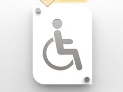 Indicator persoana cu handicap aluminiu